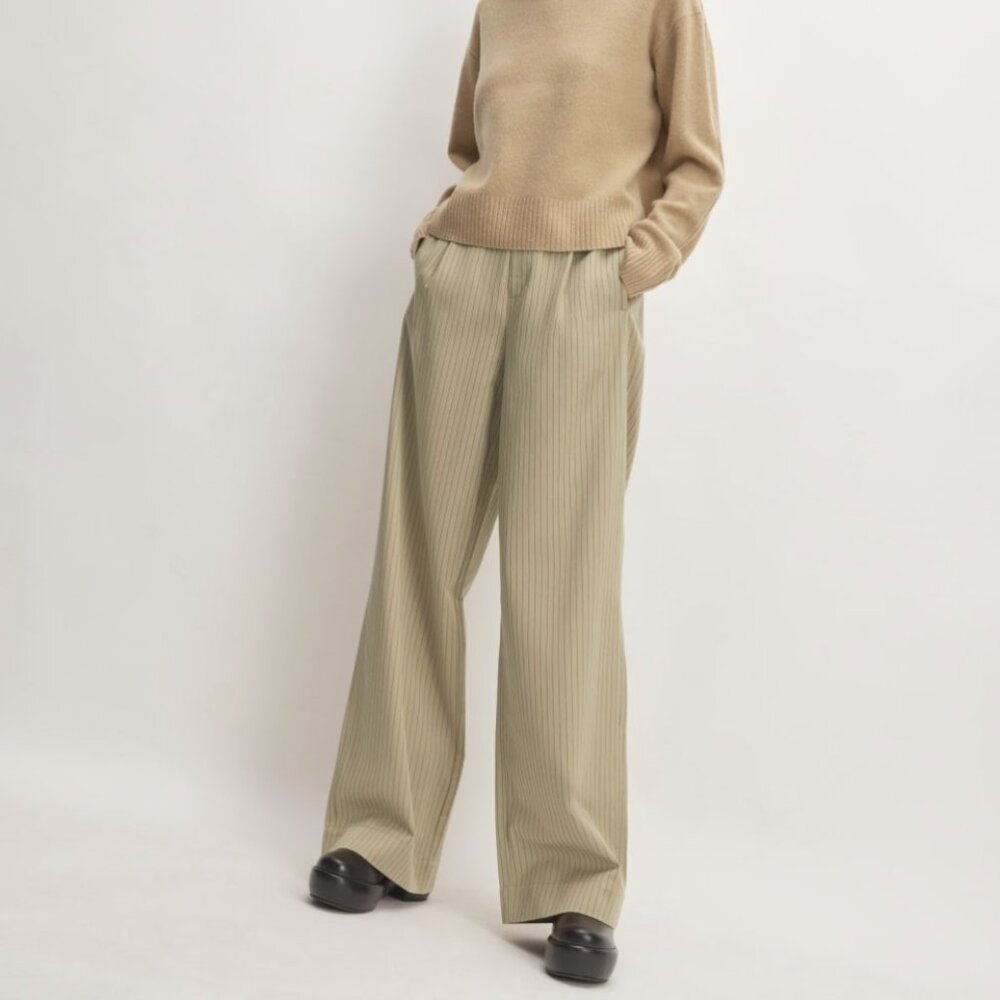 Everlane The TENCEL pant Cornstalk / Black